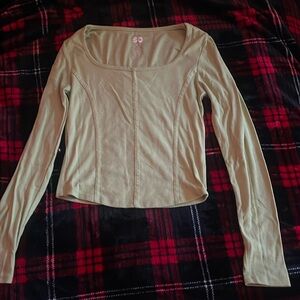 A long sleeve green top. Size small.